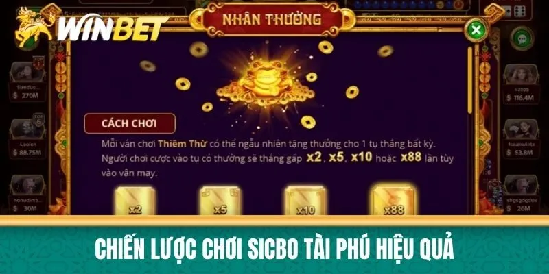 Chiến lược chơi Sicbo Tài Phú hiệu quả